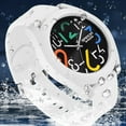 thumbnail image 2 of Mens Analog Quartz Watch Creative Colorful Removable 5ATM Waterproof Sports Wristwatch Minimalist Luminous Analog Watch with Silicone Strap, 2 of 6