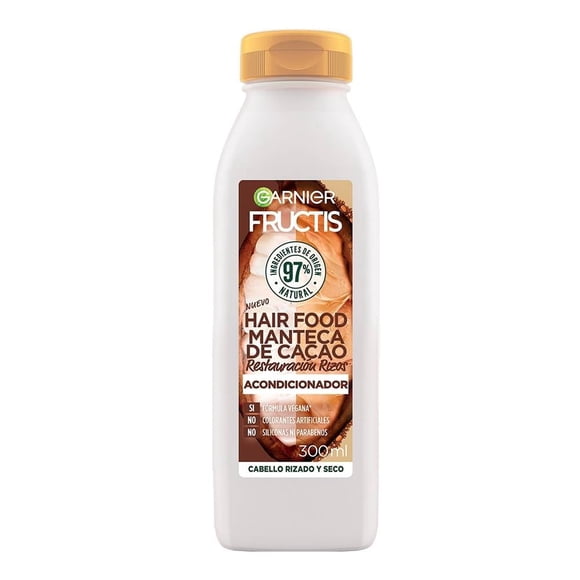 Acondicionador Fructis Hair Food Manteca de Cacao para cabello rizado 300 ml