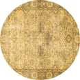 thumbnail image 1 of Ahgly Company Indoor Round Persian Brown Traditional Area Rugs, 4' Round, 1 of 4