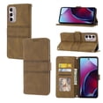 thumbnail image 7 of Feishell Motorola Moto G 5G Case with Credit Cards Holder, Wallet Magnetic Crossbody Shoulder Strap Flip Stand Purse Premium PU Leather Cover For Motorola Moto G 5G (2022), Brown, 7 of 7
