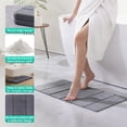thumbnail image 5 of JOYMOOP Foldable Stone Bath Mat, 31.5” x 15.75” Non Slip Bath Mats, Super Absorbent Diatomaceous Earth Mats, Compact and Easy to Store Bath Mats for Bathroom, Dark Grey, 5 of 9
