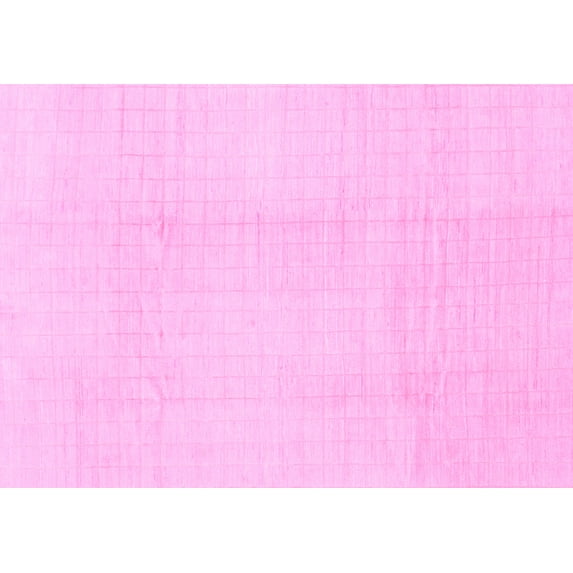 Ahgly Company Indoor Rectangle Solid Pink Modern Area Rugs, 2' x 3'