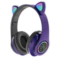 thumbnail image 1 of es Bluetooth con oreja de gato es sobre oreja es Púrpura, 1 of 5