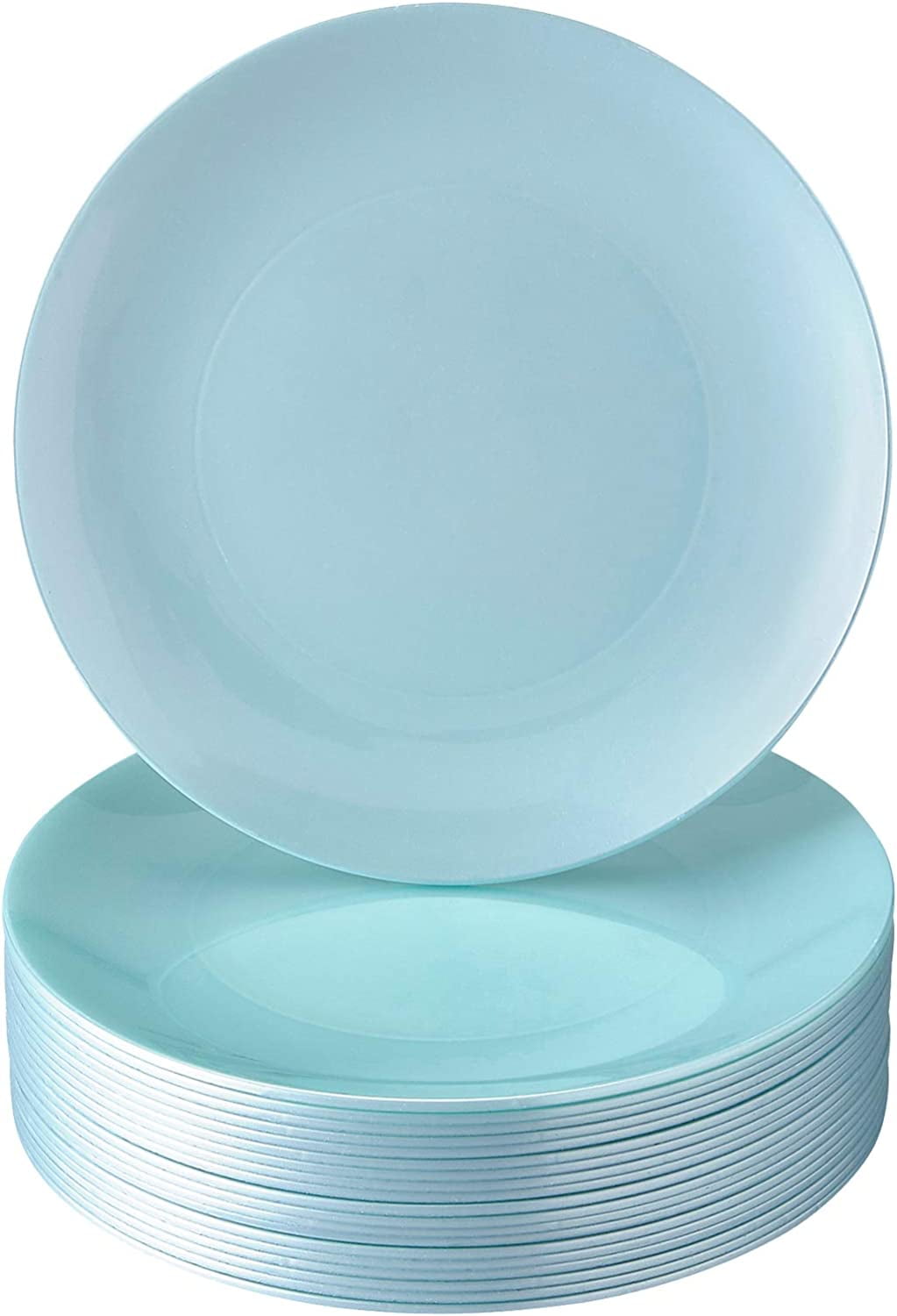 Modern Design Disposable Plastic Dessert Plates for Party (10 PC) Heavy