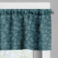 thumbnail image 5 of Ambesonne Floral Valance & Curtain, Night Time Flowers Artwork, 55"x36", Dark Teal Dark Cadet Blue, 5 of 7