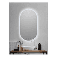 thumbnail image 3 of Espejo Inteligente Óvalo con Luz LED Perimetral y Botón Táctil - Acabado Minimalista para Baño o Recámara, 3 of 6