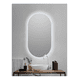 thumbnail image 3 of Espejo Inteligente Óvalo con Luz LED Perimetral y Botón Táctil - Acabado Minimalista para Baño o Recámara, 3 of 6