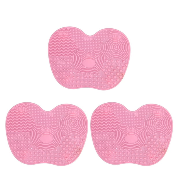 Alfombrilla limpiadora de brochas de maquillaje, 3 piezas de limpieza de brochas de maquillaje, alfombrilla limpiadora de brochas de maquillaje plegable, alfombrilla limpiadora de brochas cosméticas, valor excepcional
