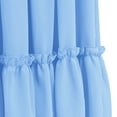 thumbnail image 6 of IBTOM CASTLE Flower Girl Flowy Ruffle Chiffon Trim A-Line Dress for Kid Wedding Junior Bridesmaid Communion Party Pageant Maxi Belted Gown 11-12 Years Light Blue, 6 of 8