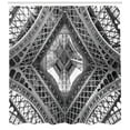thumbnail image 3 of Ambesonne Black and White Shower Curtain, Paris Eiffel, 69"Wx75"L, Grey Black and White, 3 of 3