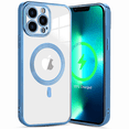 thumbnail image 6 of Magnetic Case for iPhone 14 Pro Max Case Compatible with MagSafe (6.7 inch), Military Grade Drop Protection + Camera Cover, Soft Silicone Rubber Phone Cases for iPhone 14 Pro Max, Blue, 6 of 7