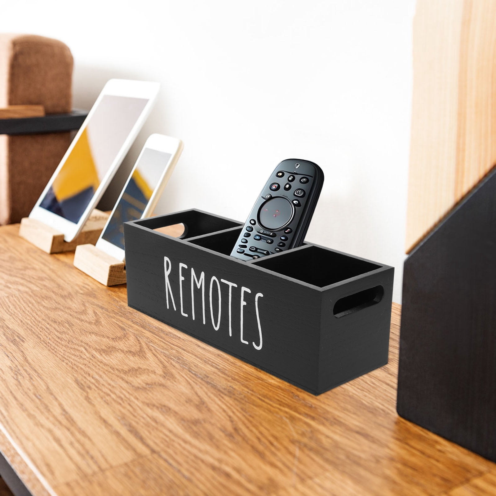 WHAMVOX  Remote Control Organizer Cute Office Desk Accessories Black