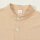 thumbnail image 4 of pstuiky manga larga para hombre, Camisa informal de manga larga con cuello alto y bolsillos para hombre, con botones y color liso camisetas de hombre xxxl, 4 of 8