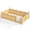 Natural, variant on Bellemave Twin Size Montessori Floor Bed with Full-Length Guardrails and Side Bookshelf, Solid Wood Low-Profile Bed, No Box Spring Needed, Pink