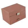 thumbnail image 4 of Joyero Caja de almacenamiento de joyas Pendientes portátiles Pulseras Anillos Elegante Organizador de almacenamiento de joyas para mujeres, 4 of 9