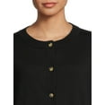 thumbnail image 4 of Time and Tru Women's Button Front Cardigan Sweater, 4 of 5
