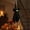 Black-KA, variant on MMJ Halloween Hanging Flying Witch Ghost Ornament with Broomstick Handmade Satin Fabric for Wall Porch Tree Indoor Decor