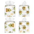 thumbnail image 2 of Balery Lovely Avocado Porta Pañuelos de Cuero con Estampado – Funda Moderna Cuadrada para Caja de Pañuelos, Dispensador 5x5x5'', 2 of 7