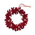 thumbnail image 4 of Adorno colgante navideño Strade Fareast Limited flocado rojo para decoración de vacaciones, 4 of 8