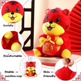 thumbnail image 3 of Año Nuevo Chino Tigre De Peluche Rojo Adorno De Juguete Decoraciones 2022 Año Del Tigre Decoración Del Festival Buena Suerte Felpa Tigre Rojo Peluche Estante De Mesa, 3 of 4