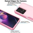 thumbnail image 4 of Taxfox Shockproof Silicone Back Cover Cell Phone Case for Motorola Moto G Stylus, Pink, 4 of 11