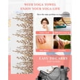 thumbnail image 5 of Eucalyptus Leaves Yoga Towel for Hot Yoga Non Slip, Brown Summer Botanical Weeping Yoga Mat Towel Absorbent Yoga Sweat Towels Microfiber Hot Yoga Blanket for Bikram Pilates 26"x70", 5 of 7