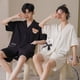 thumbnail image 1 of Pijamas de pareja, pantalones cortos de verano para mujer, cárdigan, traje informal para hombre, ropa para el hogar, 1 of 6
