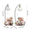 thumbnail image 3 of AOOOWER Romantics Senior Couple Figure Nightlight Old Married Couple Statues for Gift, 3 of 10