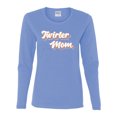 thumbnail image 2 of Wild Bobby, Twirler Mom Girl Sports Women Graphic Long Sleeve Tee, Light Blue, XX-Large, 2 of 5