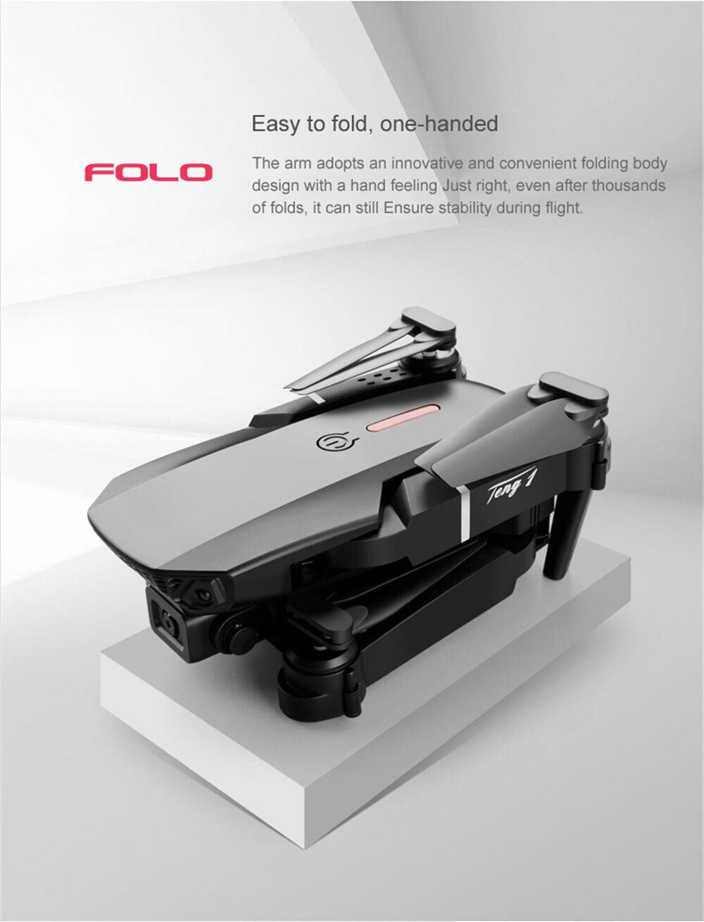 E88 PRO Mini Drone with Camera for Adults，RC Quadcopter Multirotors，Foldable UAV，WiFi HD FPV Live Video，One Key Take Off/Land，Altitude Hold，Headless Mode 360° Flip