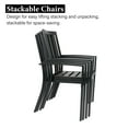 thumbnail image 4 of Sophia & William 3 Peices Patio Bistro Set Metal Dining Chairs with Round Table - Black, 4 of 6