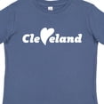 thumbnail image 4 of Inktastic Cleveland Heart Solid White Boys or Girls Toddler T-Shirt, 4 of 5