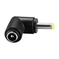 thumbnail image 3 of Adaptador de energía de conector hembra a hembra de 90 grados, negro, amarillo 10, 3 of 3