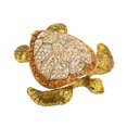 thumbnail image 2 of Joyero De Tortuga, Joyero De Baratija De Tortuga Detalles Finos Diamantes De Imitación De Aleación De Zinc Pintados A Mano Para La Decoración Del Hogar Para El Almacenamiento De ANGGREK Otros, 2 of 8