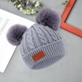 thumbnail image 3 of Conjunto de gorro y bufanda de invierno para niños, guantes y gorro de punto cálidos para bebés de 1 a 8 años., 3 of 8