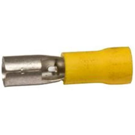 Receptacle Disconnect - Vinyl Insulated Receptacle Disconnects - 12-10 Wire,.193 Receptacle, Pack Of 100