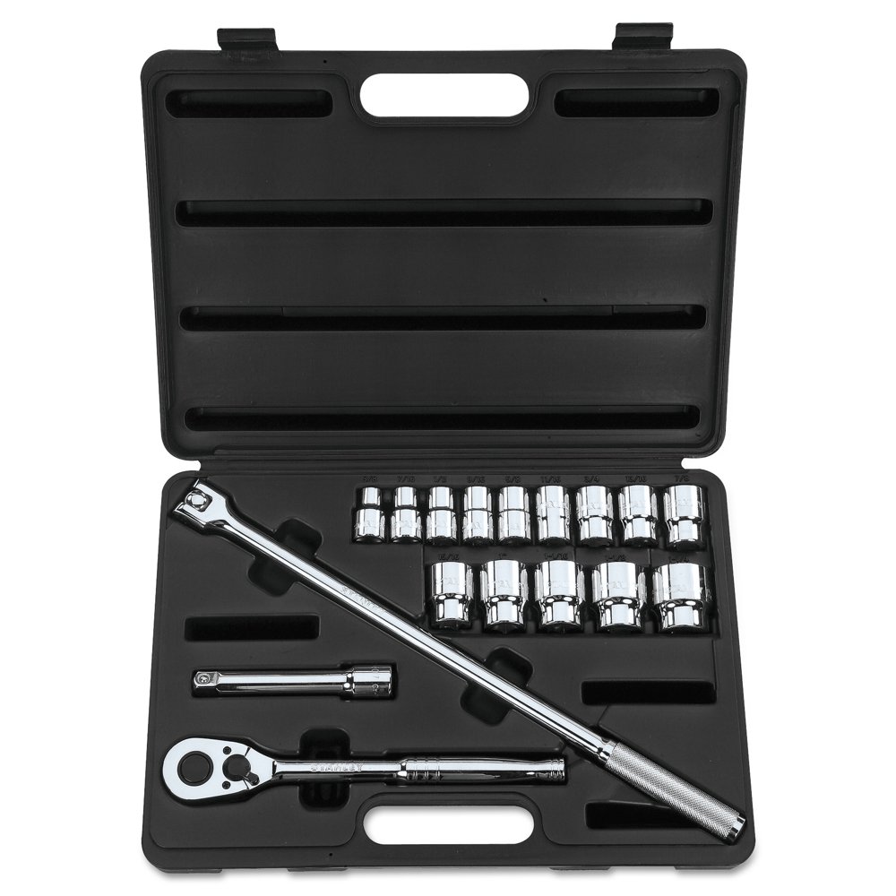 Stanley Tools for The Mechanic 17 Piece Socket Sets, 1/2 in, 12 Point