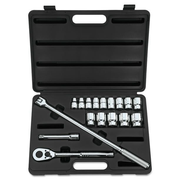 Stanley Tools for The Mechanic 17 Piece Socket Sets, 1/2 in, 12 Point