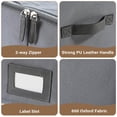 thumbnail image 2 of VOZOGO 10" High Under Bed Storage Containers, Clear Lid & Visible Window, Label Holder, 2 Pack Gray, Underbed Bedding Organizer for Bed Sheets, Pillow, Clothes, 2 of 4