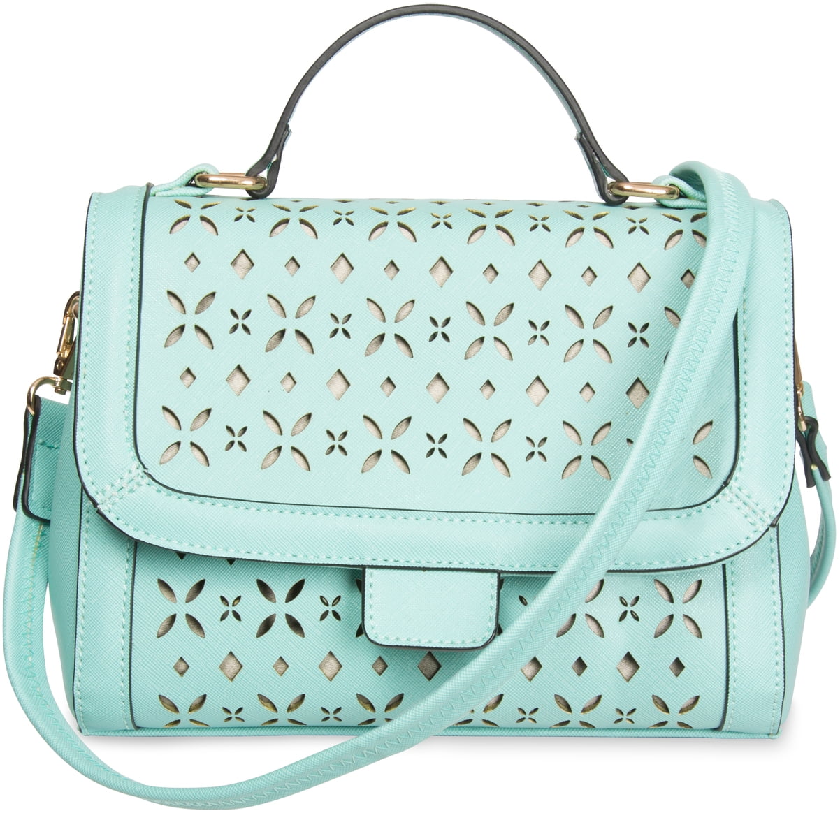 light gray purse