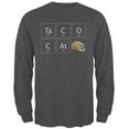 thumbnail image 1 of Taco Cat Periodic Table Mens Long Sleeve T Shirt Deep Heather 2XL, 1 of 1