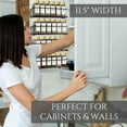 thumbnail image 3 of 4-Pack Wall Mount Spice Rack Organizer, No-Hole Iron Design with Adhesive or Screw Mounting, Large Capacity for Kitchen, Pantry, Garage, and More, 3 of 9