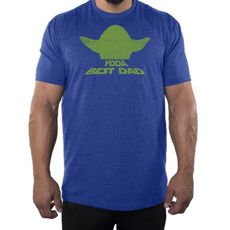 Yoda the Best Dad T-shirt, Men's Graphic T-shirts, Funny Dad Shirts - Royal MH200DAD S29