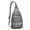Grey-31, variant on Tribal Minimalist Sling Backpack - Ethnic Symmetrical Shoulder Bag, Lightweight Travel Pack