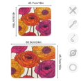 thumbnail image 4 of Yayeee Dish Drying Mat for Kitchen Counter 18"x24" Microfiber Absorbent Pad, Purple Hand Drawn Floral, 4 of 7