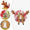 thumbnail image 6 of Christmas Wreaths for Front Door Christmas Reindeer Wreath with Lace Ribbon Deer Wreath for Home Wall Window Porch Indoor Outdoor Decor, 6 of 9