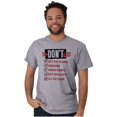 thumbnail image 4 of Funny Pessimist To Don't List Lazy Men's Graphic T Shirt Tees Brisco Brands L, 4 of 4