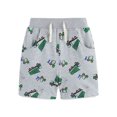 thumbnail image 6 of Ougyinr Boys Cotton Short Jogger Shorts for Kids Toddler,2-7Y Baby Elastic Waist  Cartoon   Active Shorts for Littler Kids Boys Short Pants Summer Clothes, 6 of 7