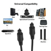 onn 6 Digital Optical Audio Cable, Black