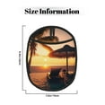 thumbnail image 3 of Pofeuu Hawaiian Sunset Beach Print Silicone Pot Mat Mitten With Hanging Loop Heat Resistant Oven Mitts Non-Slip Bbq Baking Smoking Potholders, 3 of 7